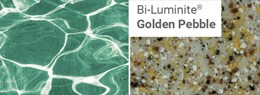 bi luminite golden pebble